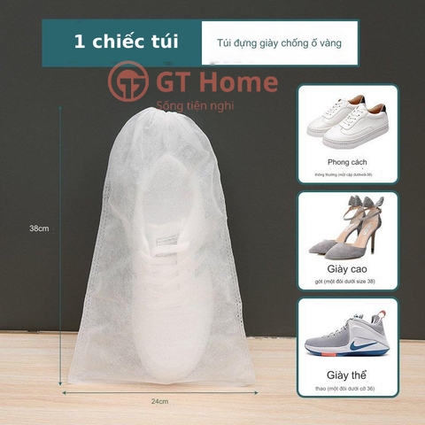 Túi đựng giày chống bụi có dây rút