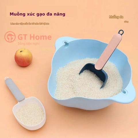 Muỗng đong gạo, xúc gạo có kẹp