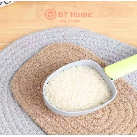 Muỗng đong gạo, xúc gạo có kẹp