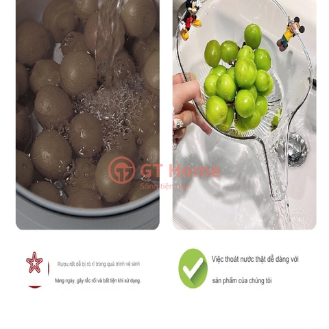 Rổ thoát nước - rửa rau củ quả