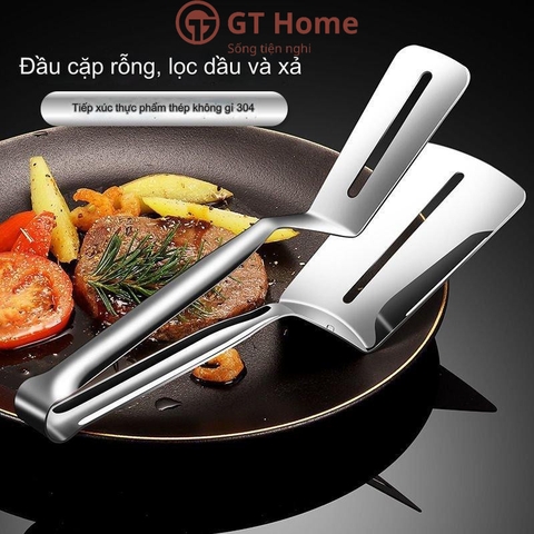 Kẹp inox gắp - lật cá, thịt chiên