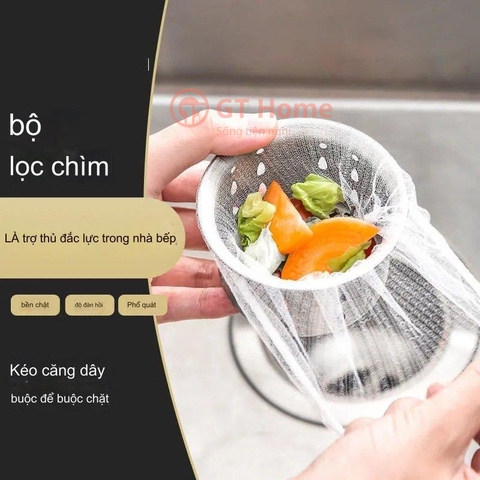 100 túi lưới lọc rác bồn rửa chén