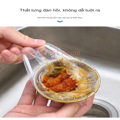 100 túi lưới lọc rác bồn rửa chén