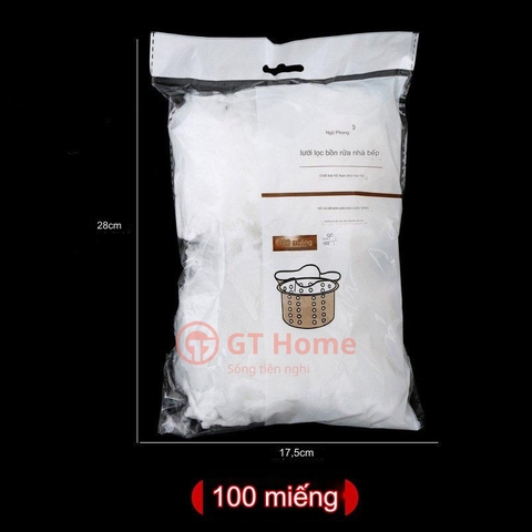 100 túi lưới lọc rác bồn rửa chén