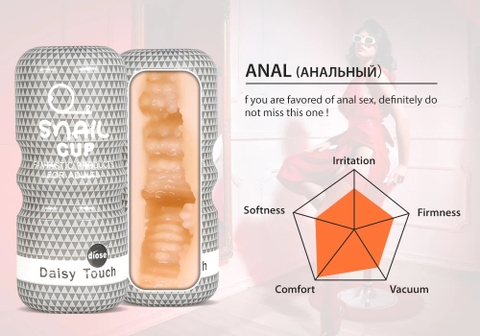 Thiết kế cốc snail với nhiều gân gai silicon mềm