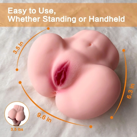 Âm đạo giả 1kg6 mềm mại có lỗ hậu ADF226