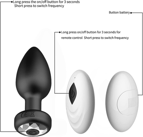 Anal plug rung mát xa AV005