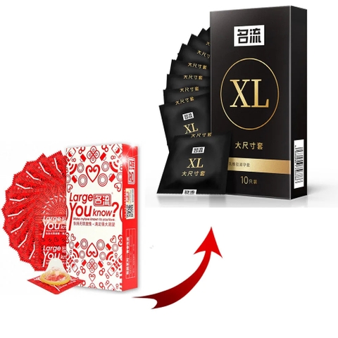 Bao cao su siêu mỏng XL 55mm Mingliu