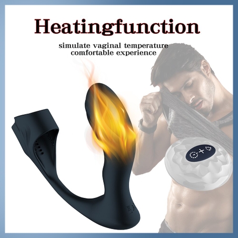 Butt plug rung điều khiển từ xa siêu mạnh có sưởi ấm