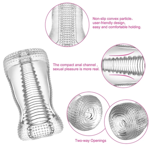 Cốc thủ dâm trong suốt nhiều phiên bản