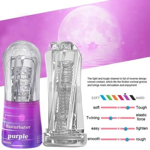 Cốc thủ dâm trong suốt chính hãng Moonuo