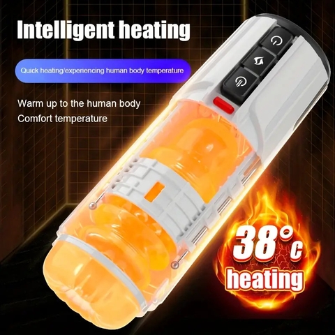 Cốc thủ dâm tự động Space Sex có sưởi ấm, rên rỉ gợi dục