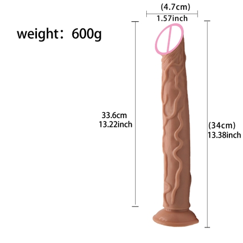 Dương vật giả Jiuxi 34cm gân guốc