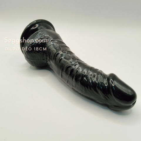 Dương vật giả 18cm màu đen chính hãng Kuyu