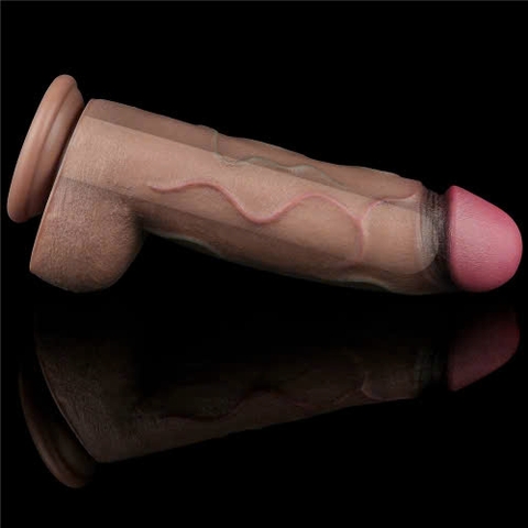 Dương vật giả silicone bạch kim 2 lớp size XXL Lovetoy 12 inch