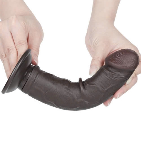 Dương vật giả Lovetoy 20cm hai da màu đen