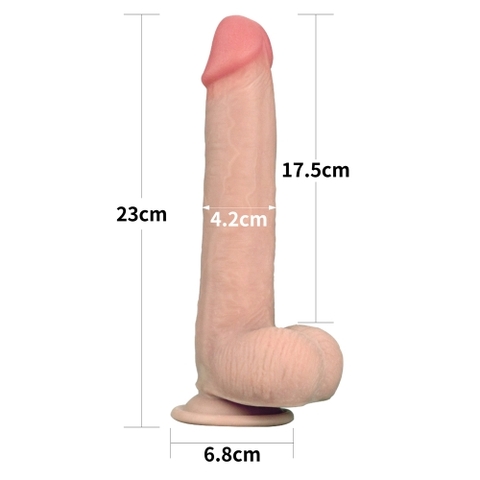 9'' Sliding Skin Dual Layer Dong Lovetoy