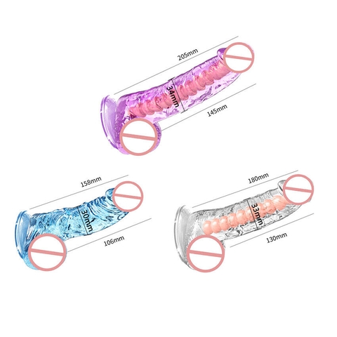 Dương vật giả trong suốt funnyhome 16cm