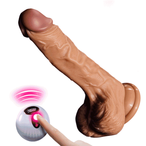 Dương vật giả tự động Yeain dildo rung thụt sưởi ấm 18cm