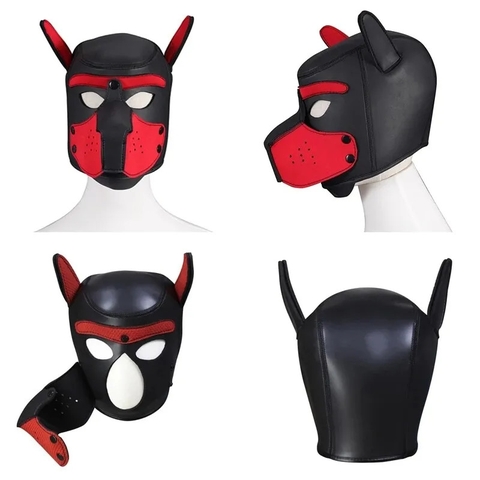 Mũ đầu chó cosplay chơi BDSM chính hãng Ginchain Neoprene