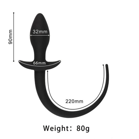 Anal plug silicon đuôi chó cosplay