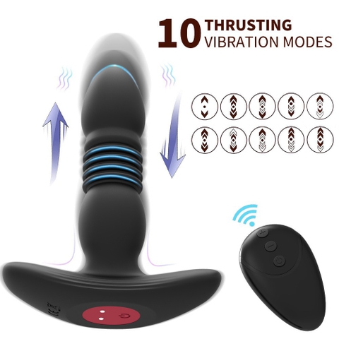 Thrust Anal Vibrator - Plug rung thụt massage hậu môn cực đã