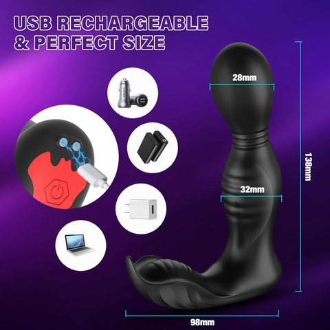 Plug rung ngoáy massage cực khoái Carbin Koneer