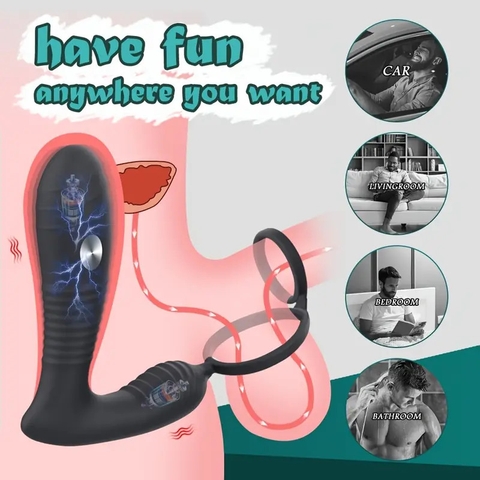 Plug rung sốc điện massage hậu môn mạnh bạo