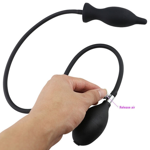 Pump Anal Plug bơm hơi nông hậu môn, âm đạo