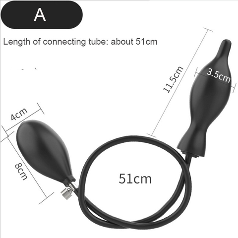 Pump Anal Plug bơm hơi nông hậu môn, âm đạo