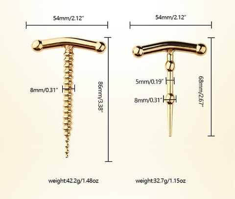 Thanh inox cao cấp kích thích niệu đạo DB-062