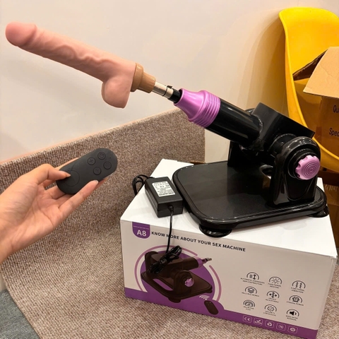Súng máy dương vật giả cao cấp điều khiển từ xa A8
