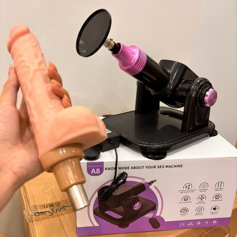 Súng máy dương vật giả cao cấp điều khiển từ xa A8