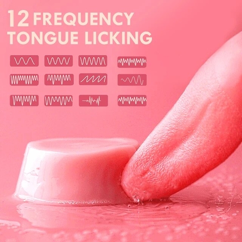 Lưỡi kép rung liếm kích thích đầy khoái cảm - Tongue Licking Vibrator