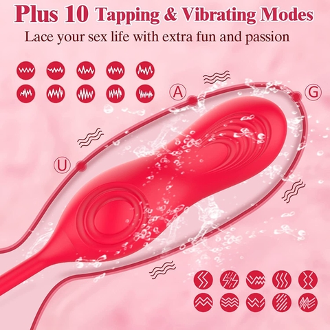 Trứng rung tình yêu kết hợp lưỡi liếm Rose Beats