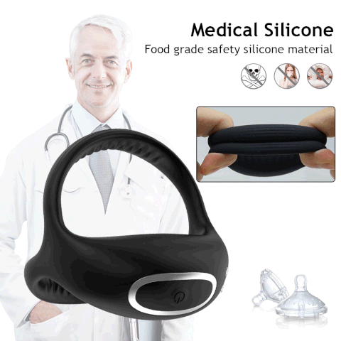 Cockring Mizzee kết cấu 3 vòng khóa có rung mạnh điều khiển qua app