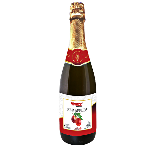 NƯỚC TRÁI CÂY CÓ GA VIVAZZ TÁO ĐỎ 720ML