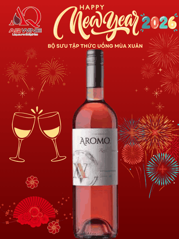 VANG CHILE HỒNG AROMO ROSÉ SYRAH 75CL 13%