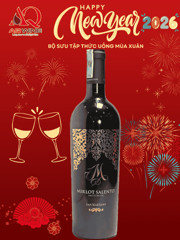 VANG Ý ( M ) MERLOT SALENTO ( SAN MARZANO ) 14.5% 75CL