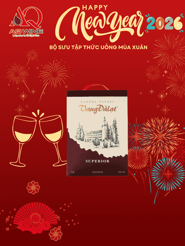 VANG ĐÀ LẠT SUPERIOR RED WINE HỘP 3L