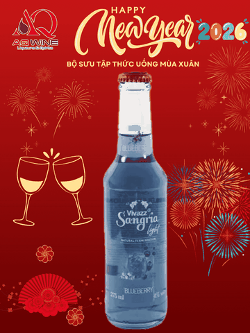 VIVAZZ SANGRIA LIGHT - NƯỚC NHO LÊN MEN HƯƠNG VIỆT QUẤT 275ML