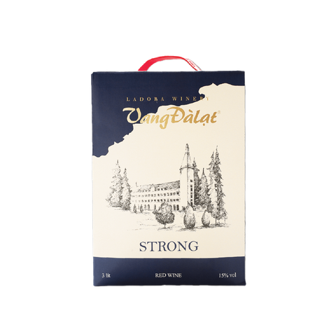 VANG ĐÀ LẠT STRONG RED WINE HỘP 3L
