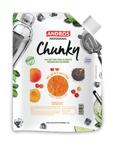 MỨT CHUNKY MƠ SƠ RI&HẠT CHIA TÚI 1KG