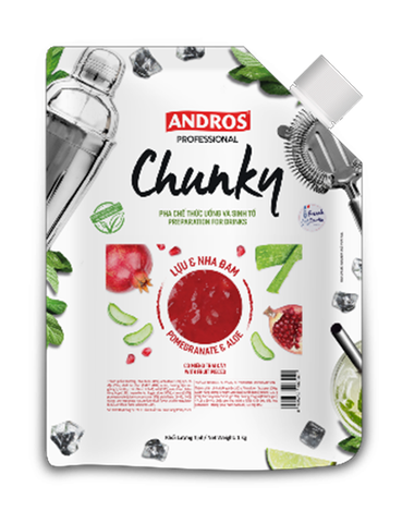 MỨT CHUNKY LỰU & NHA ĐAM TÚI 1KG
