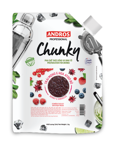 MỨT CHUNKY TRÁI MỌNG & HOA ATISO TÚI 1KG