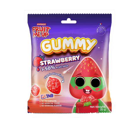 KẸO DẺO GUMMY VỊ DÂU TÚI 20G
