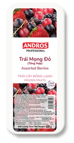 TRÁI MỌNG ĐỎ TỔNG HỢP ĐÔNG LẠNH HỘP 600G