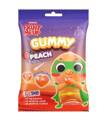 KẸO DẺO GUMMY VỊ ĐÀO TÚI 80G