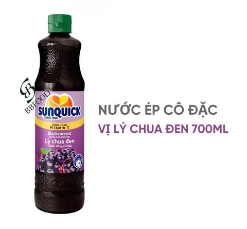 Nước ép trái cây lý chua đen cô đặc Sunquick 700 ML