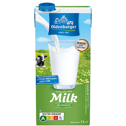 Sữa tươi tiệt trùng tách béo hiệu Oldenburger (0.3% béo) hộp 1L